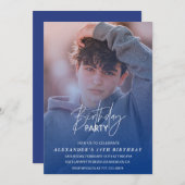 14e verjaardagsuitnodiging Verjaardagsfeest Foto j Kaart (Voorkant / Achterkant)