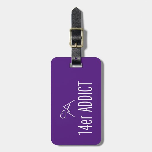 14er Addict Bagagelabel (Voorkant verticaal)