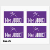 14er Addict Rechthoekige Sticker (Vel)