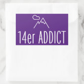 14er Addict Rechthoekige Sticker (Tas)