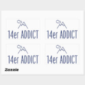 14er Addict Rechthoekige Sticker (Vel)