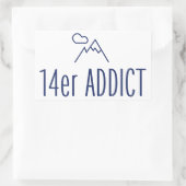 14er Addict Rechthoekige Sticker (Tas)