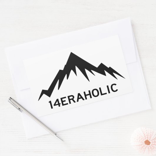 14erfolic rechthoekige sticker (Envelop)