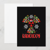 14RZ-radiologie kerstkerstkerstkerstfeestmaal Kaart (Voorkant / Achterkant)