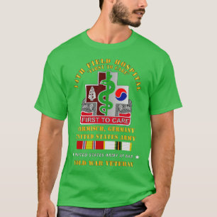 14th Field Hospital Gramish Duitsland w COLD SVC T-shirt
