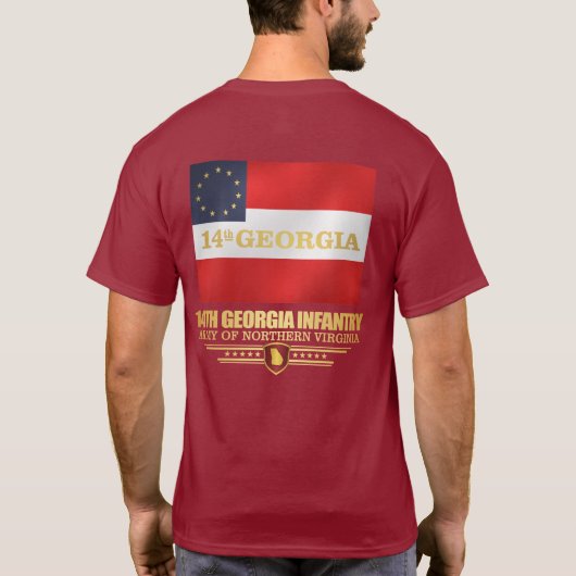 14th Georgia Infantry T-shirt (Achterkant)