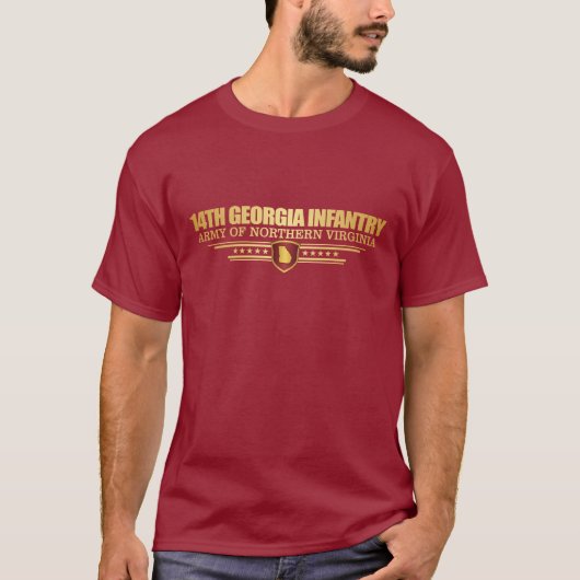 14th Georgia Infantry T-shirt (Voorkant)