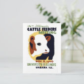  14th Illinois Cattle Feeders Meeting WPA Briefkaart (Staand voorkant)