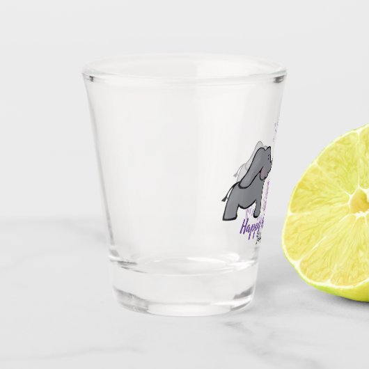 14th ivory wedding anniversary cute elephant shot glas (Links)