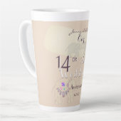 14th Ivory Wedding Anniversary Elephants & Opals   Latte Mok (Linkerhoek)