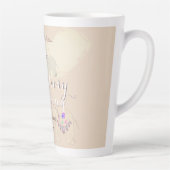 14th Ivory Wedding Anniversary Elephants & Opals   Latte Mok (Rechts)
