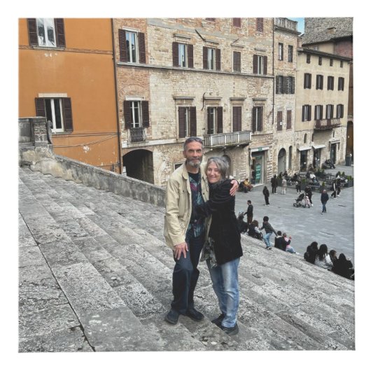 14th Ivory Wedding Anniversary Photo Cube Kubus (Voorkant)