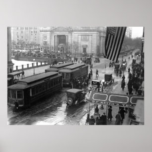 14th Street, Washington D.C.: 1918 Poster