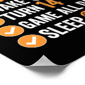 14th Turn 14 My Perfect Birthday Gaming Poster (Hoek)