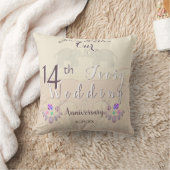 14th Wedding Anniversary  Kussen (Deken)