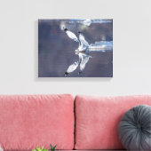 14x11 Gull Reflecties Canvas Afdruk (Insitu (Woonkamer))
