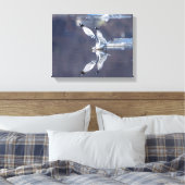 14x11 Gull Reflecties Canvas Afdruk (Insitu (Slaapkamer))