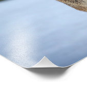 14x11 konijn in de sneeuw foto afdruk (Hoek)