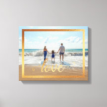 14x11 Liefde Typografie met Goud Lijst