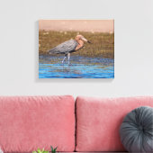 14x11 roodbaars op de noordstrand canvas afdruk (Insitu (Woonkamer))