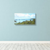14x11 Vinyl Fotobehang - Bahamas Stocking Island Canvas Afdruk (Insitu (Houten vloer))
