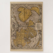 1500s 16e eeuw  Antiek kaart Legpuzzel (Verticaal)