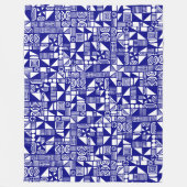 150215v2 - Donkerblauw Fleece Deken (Voorkant)