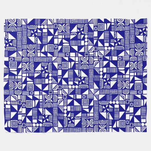 150215v2 - Donkerblauw Fleece Deken (Voorkant (Horizontaal))