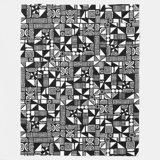 150215v2 - zwart fleece deken (Voorkant)