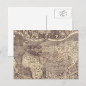 1507 Martin Waldseemuller Wereldkaart Briefkaart (Voorkant / Achterkant)