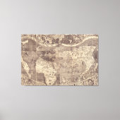 1507 Martin Waldseemuller Wereldkaart Canvas Afdruk (Voorkant)