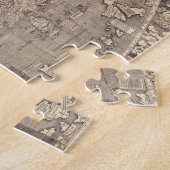 1507 Martin Waldseemuller Wereldkaart Legpuzzel (Zijkant)