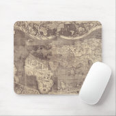 1507 Martin Waldseemuller Wereldkaart Muismat (Met muis)