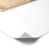 1507 Martin Waldseemuller Wereldkaart Poster (Hoek)