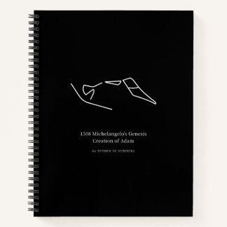 1508 Michelangelo's Schepping van Adam Minimalisti Notitieboek