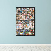 150 Foto Raster Aangepaste Fotocollage Canvas Afdruk (Insitu (Houten vloer))