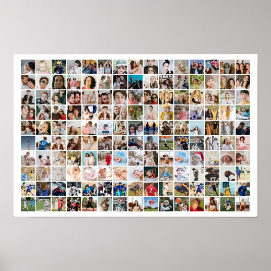 150 Fotocollage Aangepaste Afbeeldingsraster Poster (Voorkant)