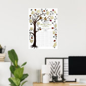 150 gasten - Ivory Tree of Life Quaker 28 x 20 inc Poster (Thuiskantoor)