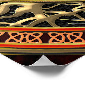 [150] Golden Chinese Dragon Fucanglong Poster (Hoek)