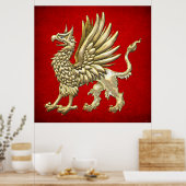 [150] Heilige Gouden Griffin Poster (Keuken)