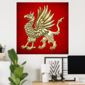 [150] Heilige Gouden Griffin Poster (Thuiskantoor)