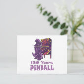 150 jaar Pinball Wizard Arcade Birthday Briefkaart (Staand voorkant)