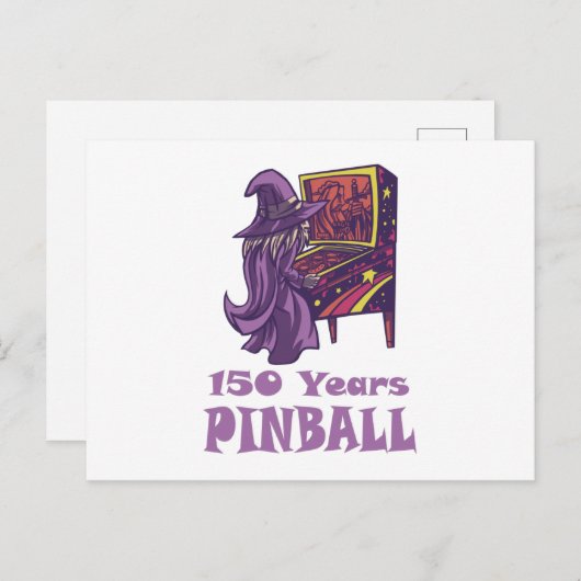 150 jaar Pinball Wizard Arcade Birthday Briefkaart (Voorkant / Achterkant)