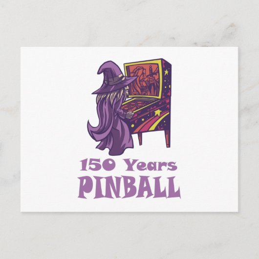 150 jaar Pinball Wizard Arcade Birthday Briefkaart (Voorkant)