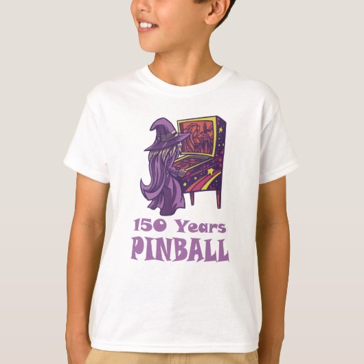150 jaar Pinball Wizard Arcade Birthday T-shirt (Voorkant)