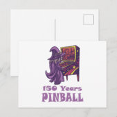 150 Jaar Pinball Wizard Arcade Verjaardag Briefkaart (Voorkant / Achterkant)