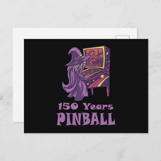 150 Jaar Pinball Wizard Arcade Verjaardag Briefkaart (Voorkant / Achterkant)