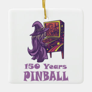 150 Jaar Pinball Wizard Arcade Verjaardag Keramisch Ornament