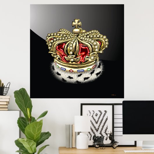 [150] Koninklijke Kroon Prince [King] [Fur+Gold][R Poster (Thuiskantoor)