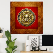 [150] Mictlantecuhtli - Aztec God of Death Poster (Thuiskantoor)